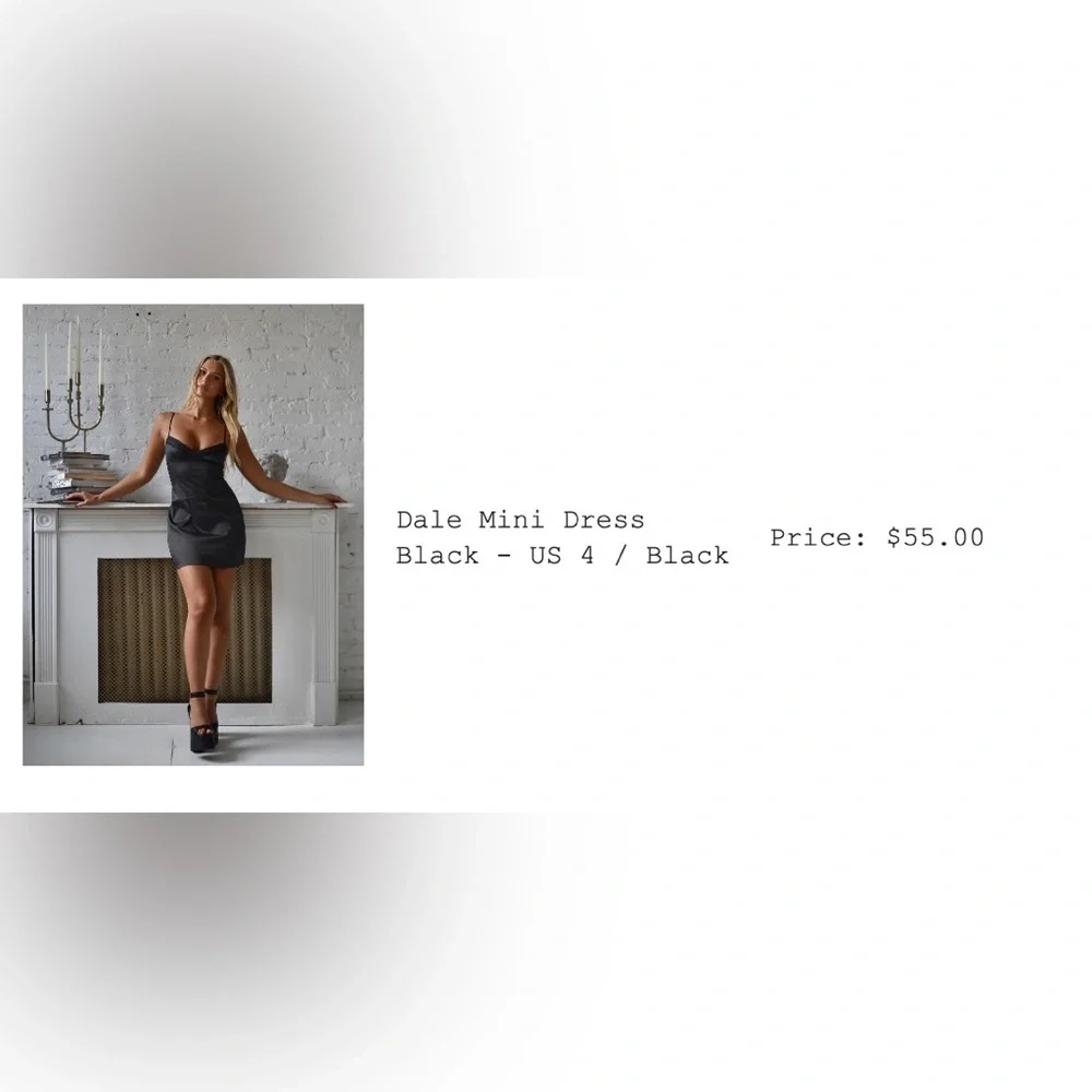 Princess Polly Black Dress - Picture 2 of 2